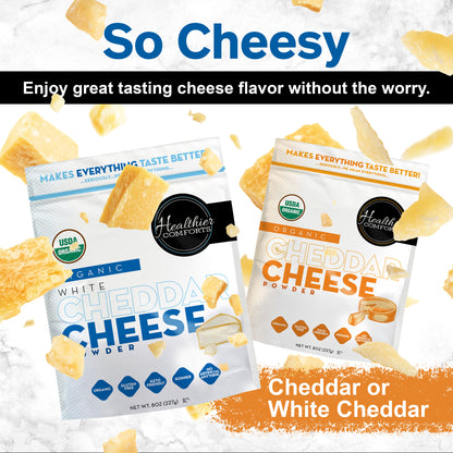 Organic Cheddar Cheese Powder (White)