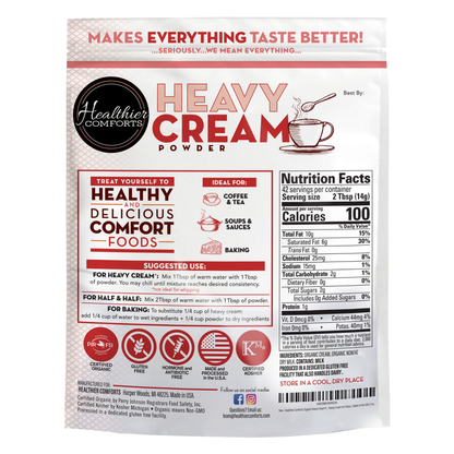 Organic Heavy Cream Powder