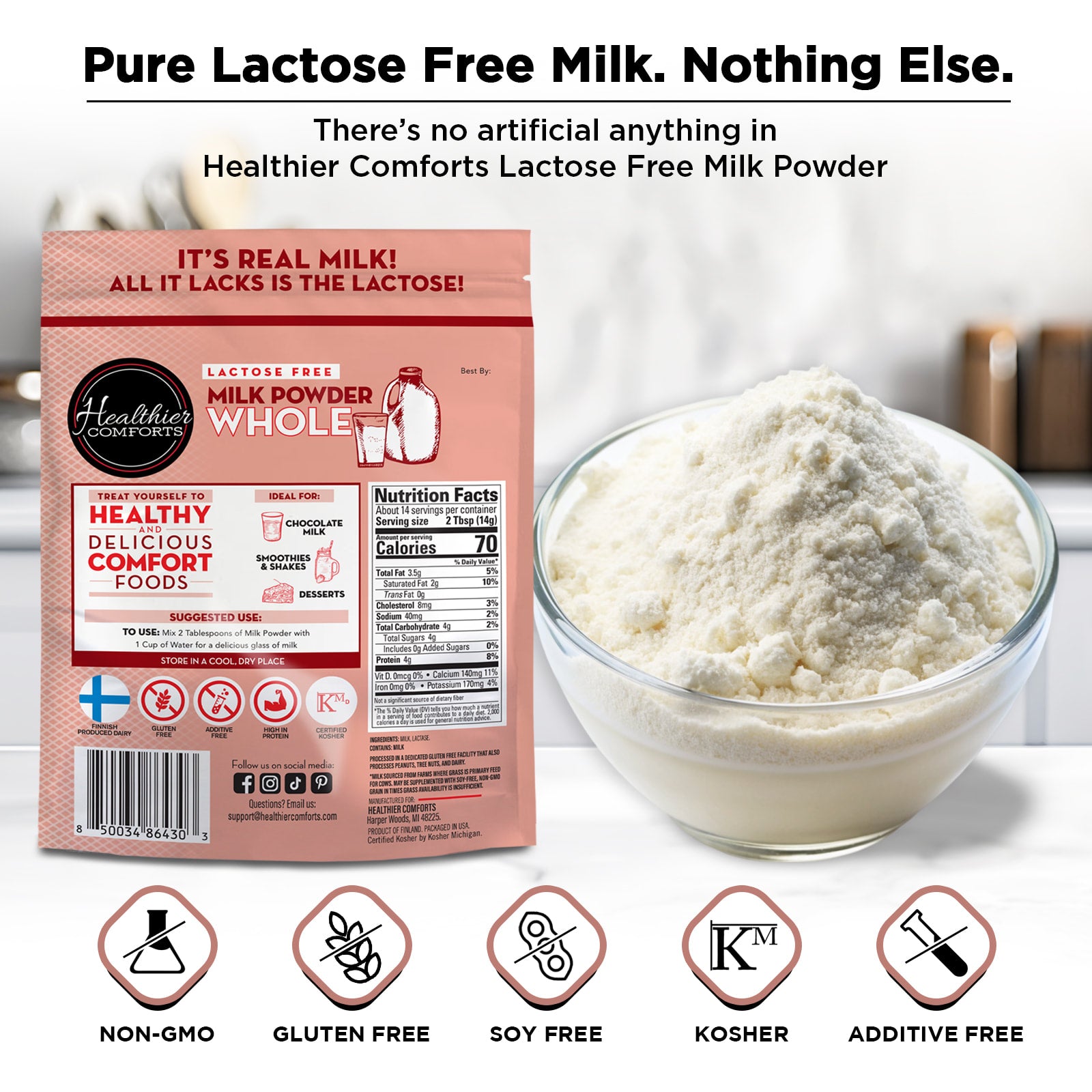 Lactose Free Whole Milk Powder